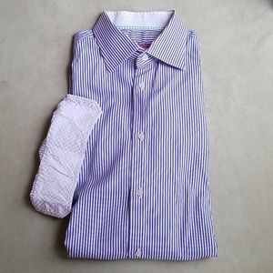 Robert Graham 16.5 Large pink striped shirt